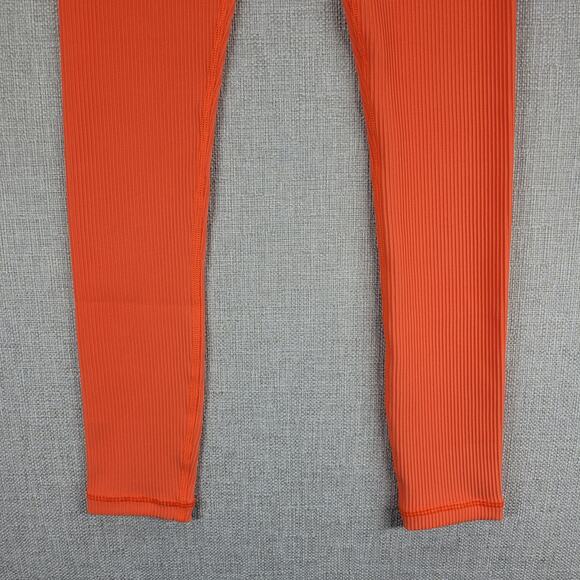Athleta x Alicia Keys Womens Leggings Size XXS Orange Elation Ribbed Tight NEW - Picture 14 of 15